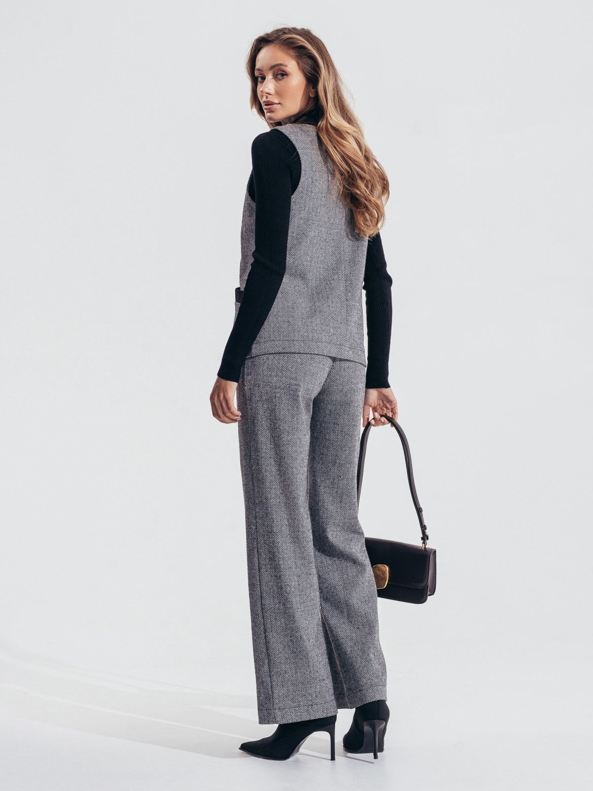 Костюм-двійка з жилетом темно-сірий | 86417 Костюм-двійка з жилетом темно-сірий | 86417