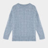 Об'ємний джемпер з косами блакитний | 86671