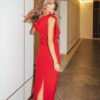 Вечірня сукня червона із зав'язкою на бант | 86963