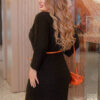 Трикотажна сукня футляр Plus Size хакі | 86906 Трикотажна сукня футляр Plus Size хакі | 86906