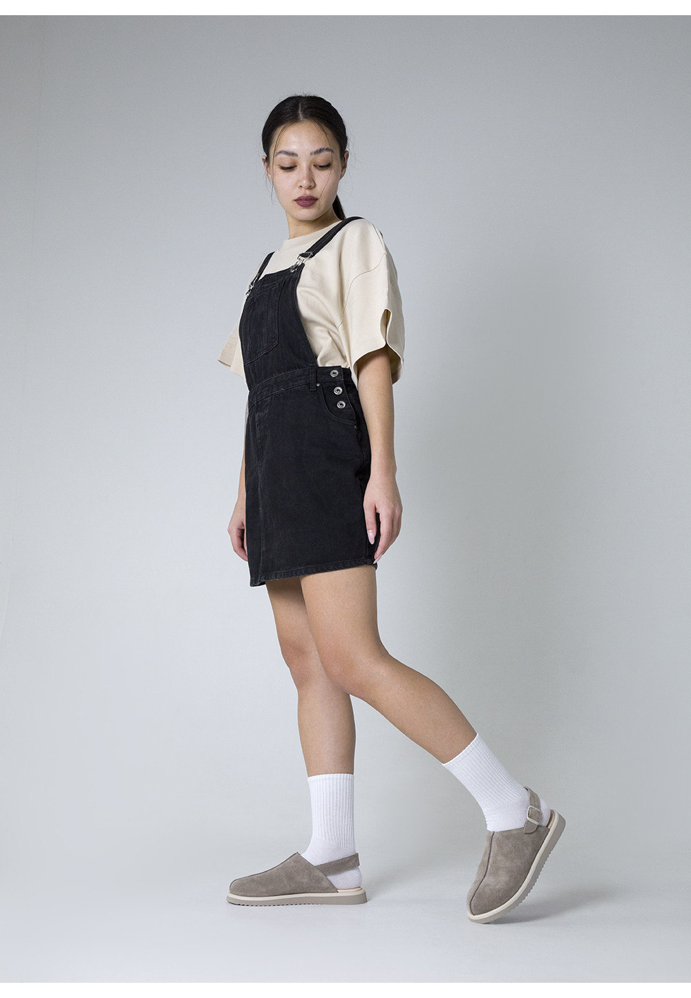 Замшеві босоніжки з закритим носком бежеві | 88889 Замшеві босоніжки з закритим носком бежеві | 88889