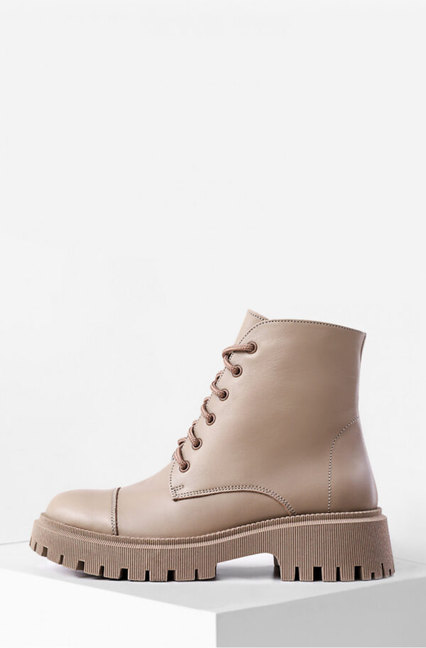 Демісезонні черевики шкіряні бежеві | 88445