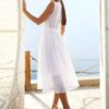 Плаття з прошви біле без рукавів | 90128 Плаття з прошви біле без рукавів | 90128