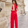 Літній костюм штани та жилет червоний | 90015