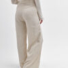 Жіночі широкі штани з льону бежеві | 90360