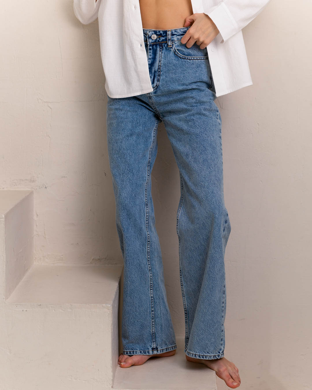 Жіночі джинси еспаньйоли блакитні | 90432