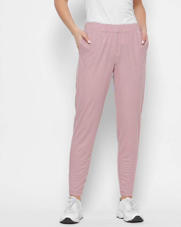 Літні трикотажні штани світло-рожеві | 90402