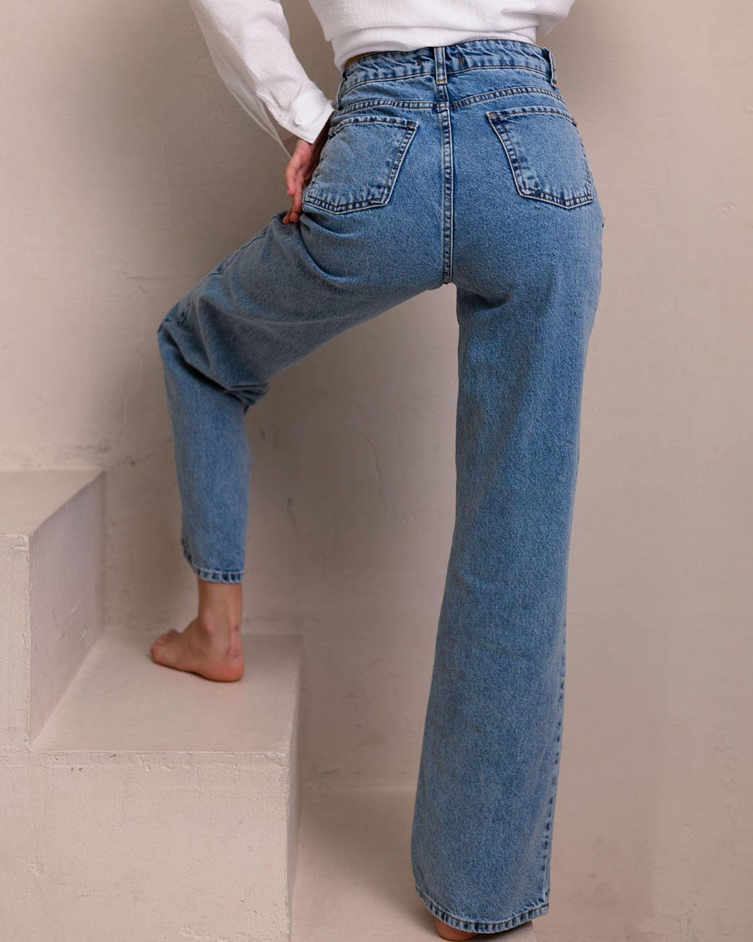 Жіночі джинси еспаньйоли блакитні | 90432