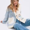 Жіночий джинсовий кардиган блакитний | 91398 Жіночий джинсовий кардиган блакитний | 91398