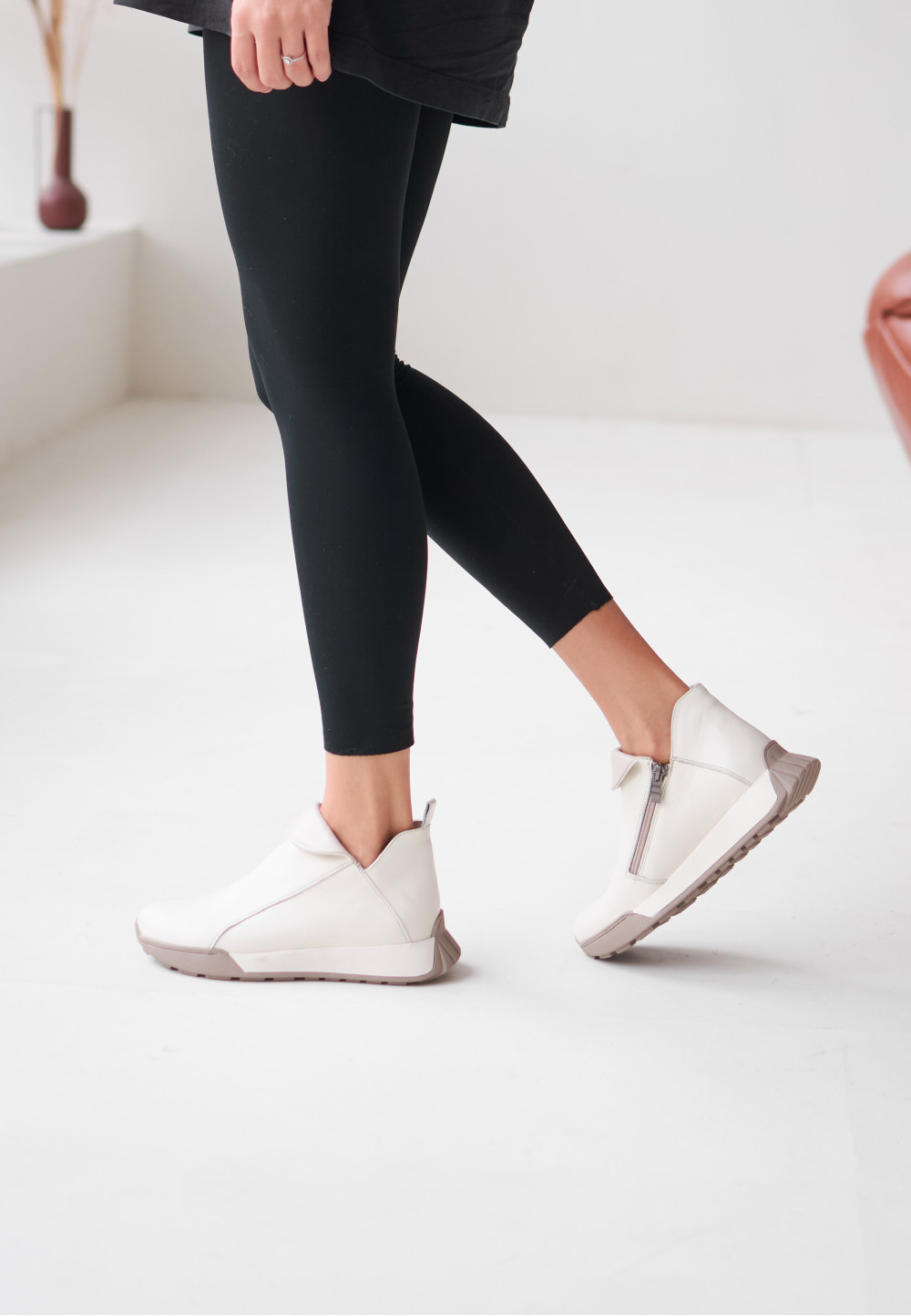 Демісезонні короткі черевики світло-бежеві | 91604