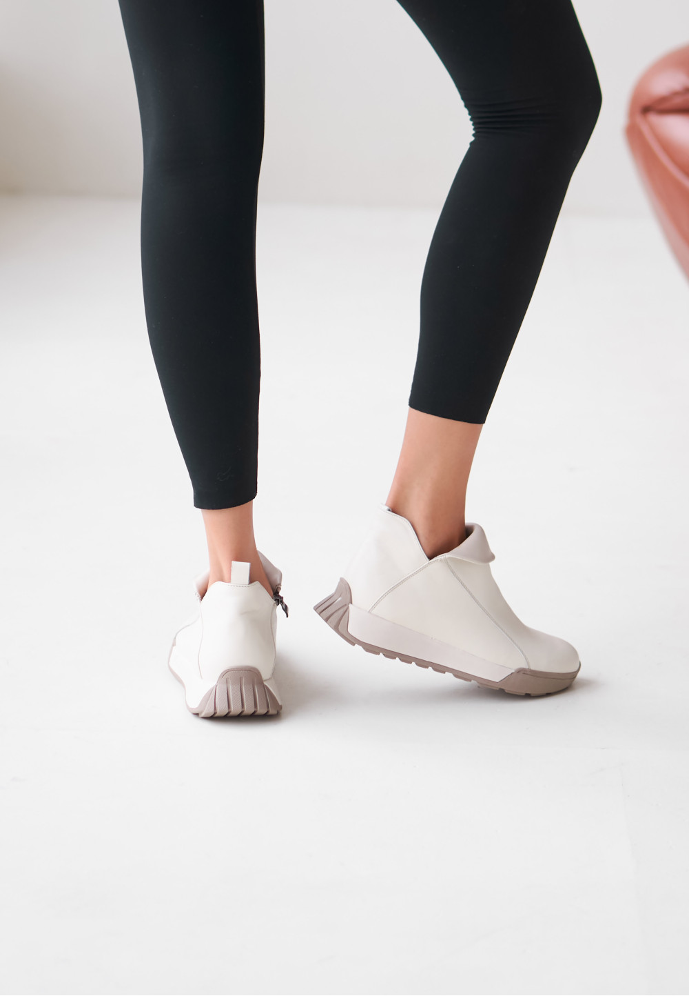 Демісезонні короткі черевики світло-бежеві | 91604