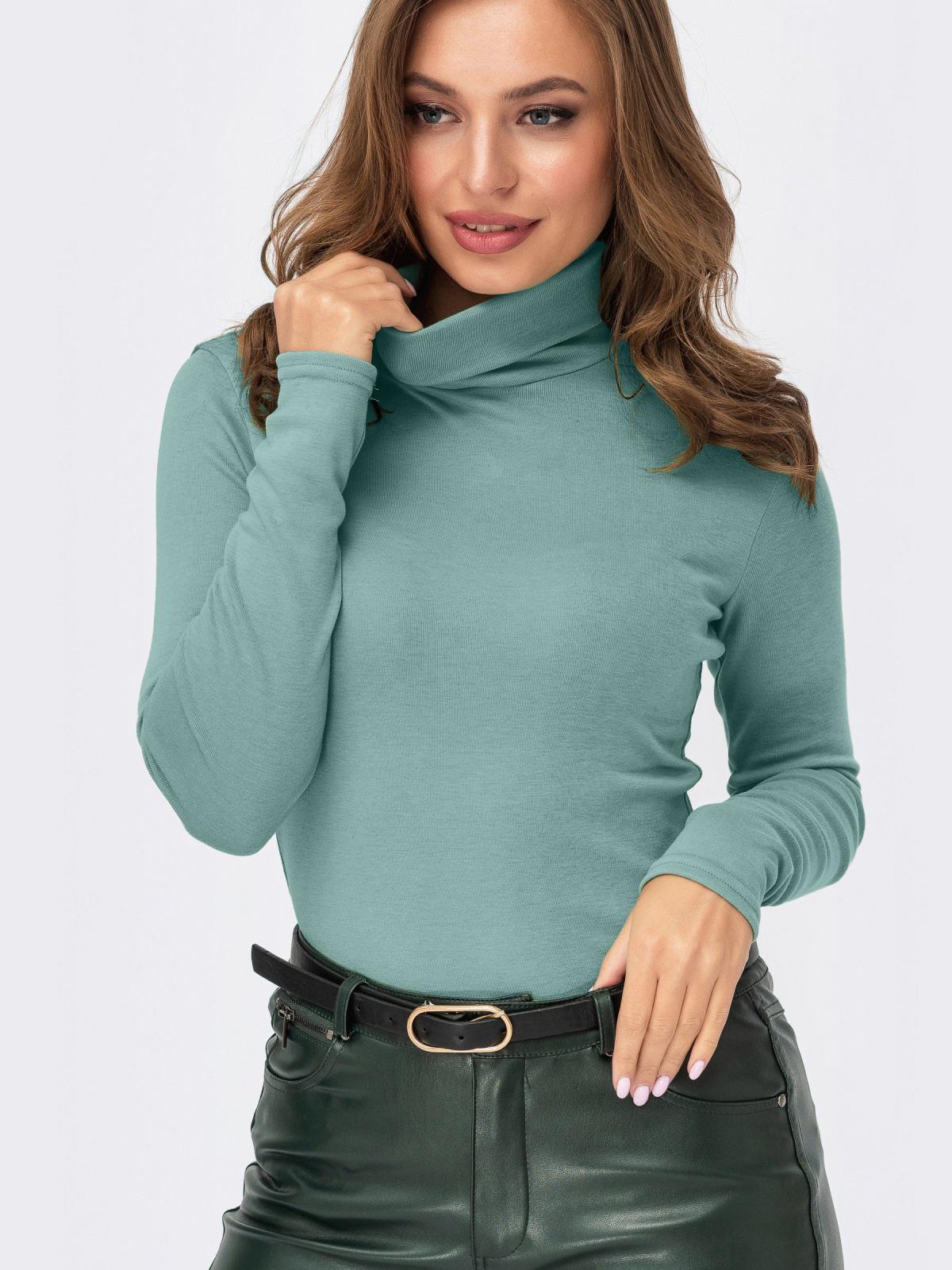 Гольф м'ятний з м'якого трикотажу | 91365 Гольф м'ятний з м'якого трикотажу | 91365