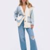 Жіночий джинсовий кардиган блакитний | 91398 Жіночий джинсовий кардиган блакитний | 91398