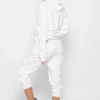 Спортивний костюм з худі на блискавці білий | 91686