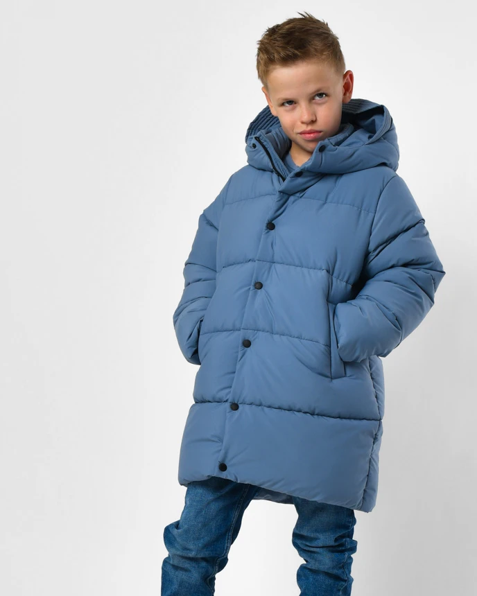 Зимовий пуховик блакитний для хлопчиків | 92376
