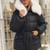 Коротка куртка зі штучним хутром на комірі | 92452 Коротка куртка зі штучним хутром на комірі | 92452