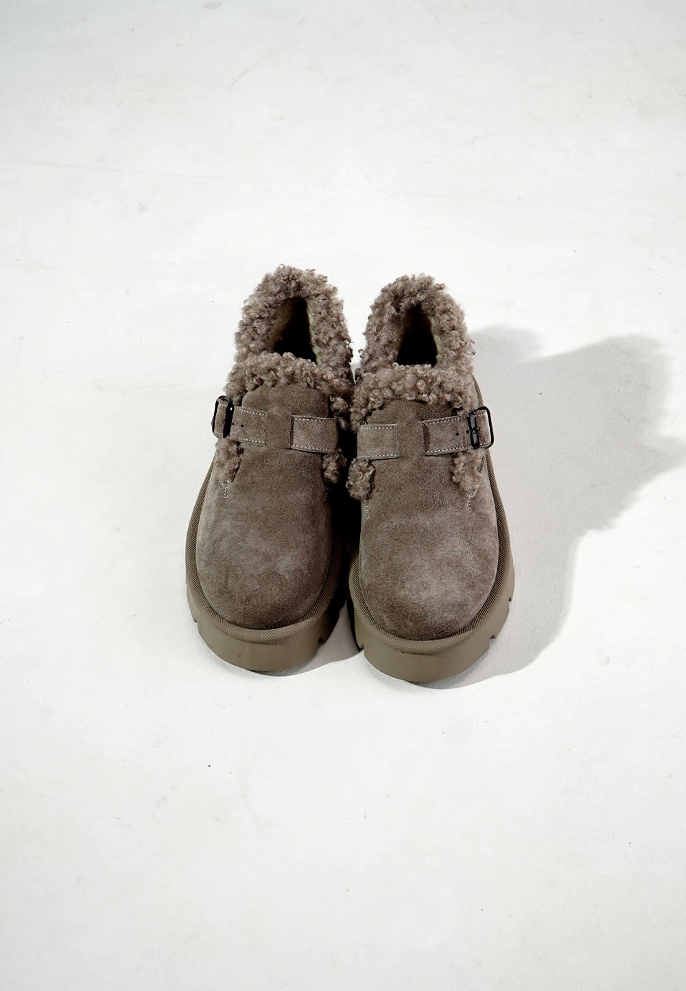 Короткі зимові замшеві черевики бежеві | 92122