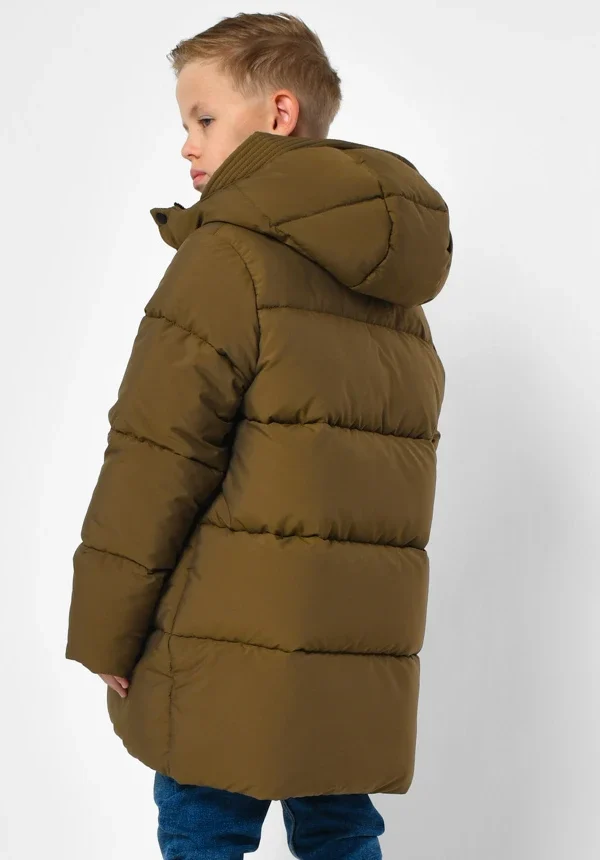 Зимовий пуховик хакі для хлопчиків | 92395