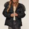 Куртка зі штучним хутром на комірі чорна | 92467 Куртка зі штучним хутром на комірі чорна | 92467