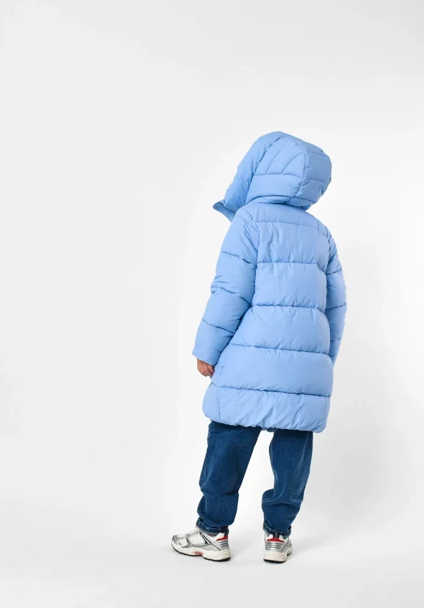 Зимовий пуховик для дівчаток блакитний | 92207