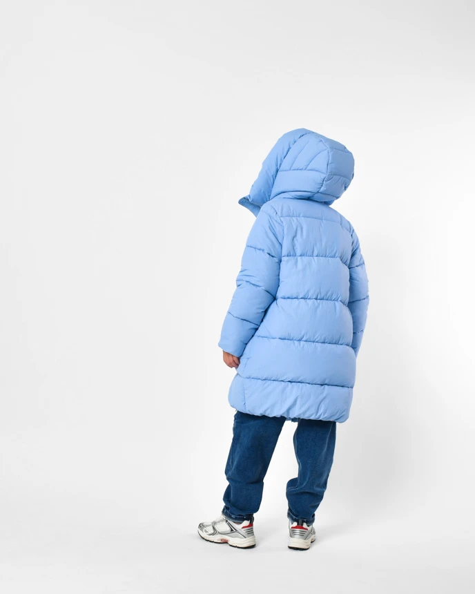 Зимовий пуховик для дівчаток блакитний | 92207 Зимовий пуховик для дівчаток блакитний | 92207