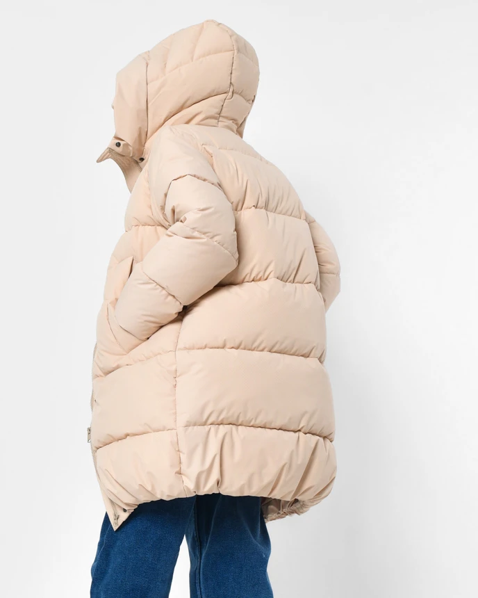 Зимовий пуховик для дівчаток бежевий | 92185 Зимовий пуховик для дівчаток бежевий | 92185