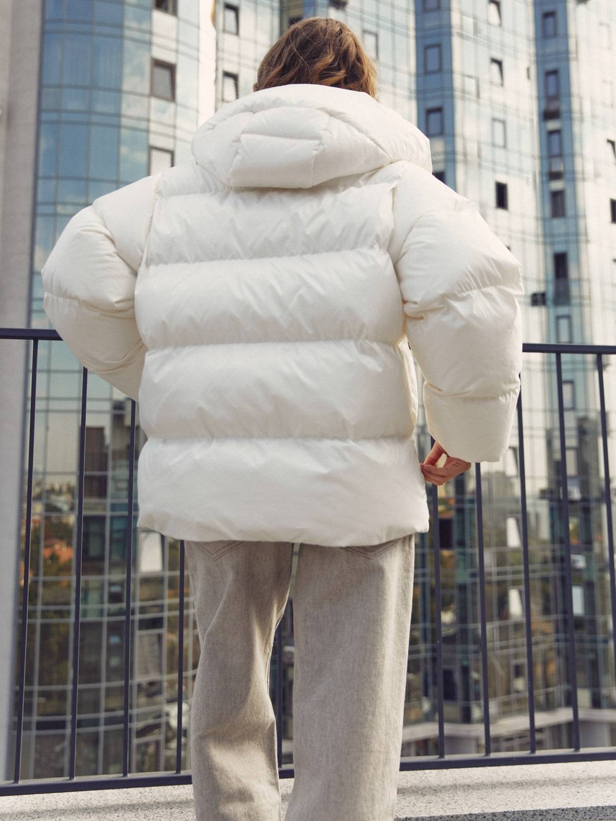 Зимова куртка зі знімним капюшоном молочна | 92103 Зимова куртка зі знімним капюшоном молочна | 92103