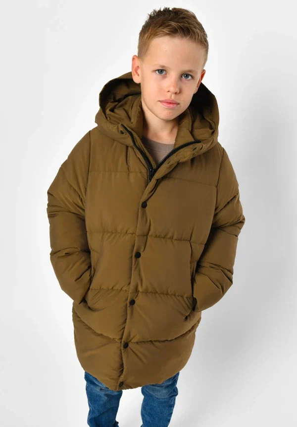 Зимовий пуховик хакі для хлопчиків | 92395