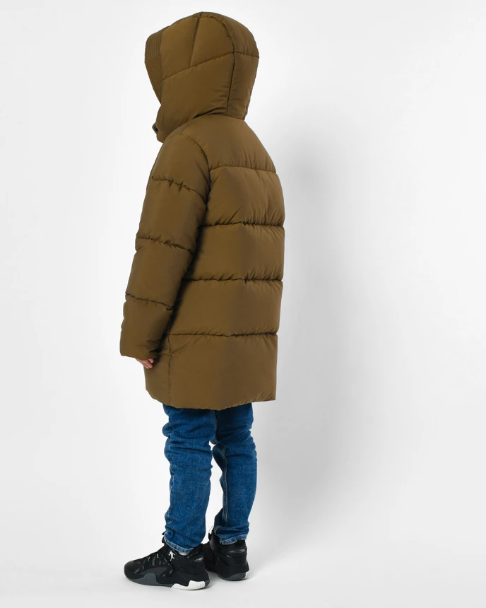 Зимовий пуховик хакі для хлопчиків | 92395 Зимовий пуховик хакі для хлопчиків | 92395