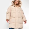 Зимовий пуховик для дівчаток бежевий | 92185 Зимовий пуховик для дівчаток бежевий | 92185