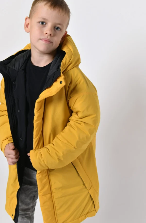 Зимова куртка для хлопчиків гірчична | 92779