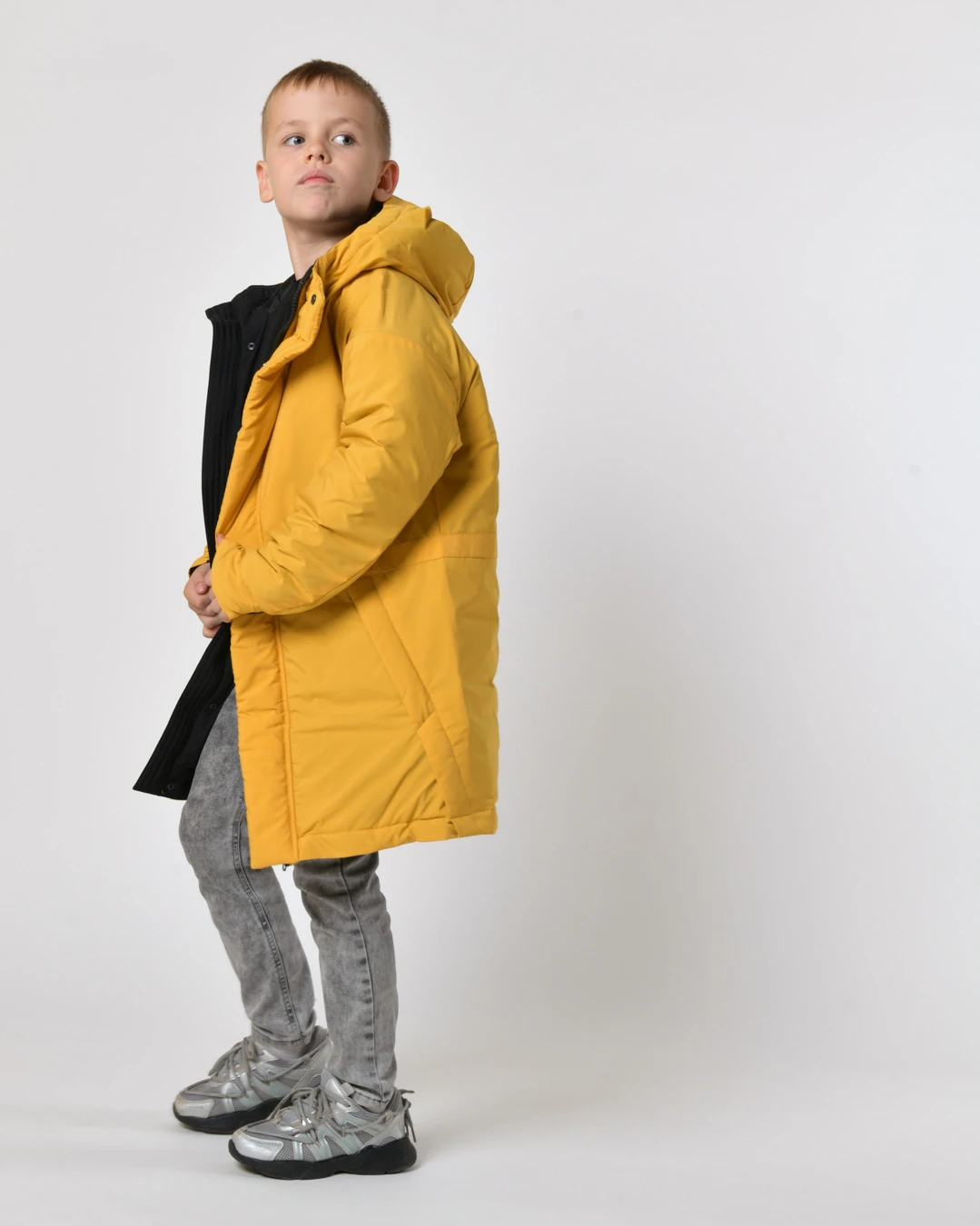 Зимова куртка для хлопчиків гірчична | 92779