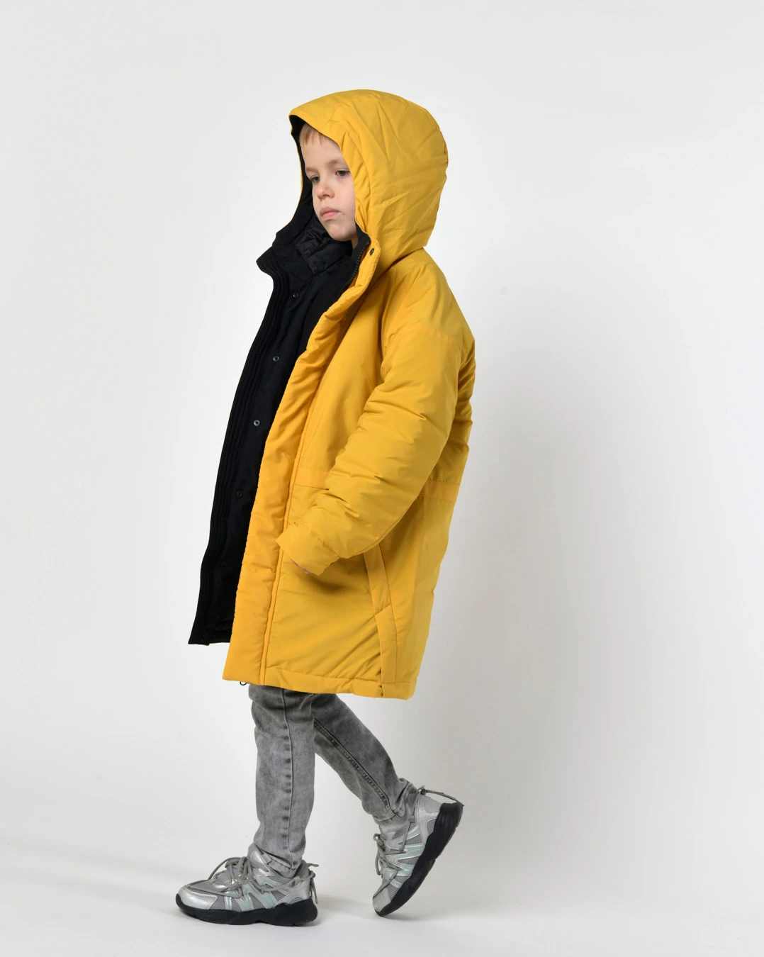 Зимова куртка для хлопчиків гірчична | 92779