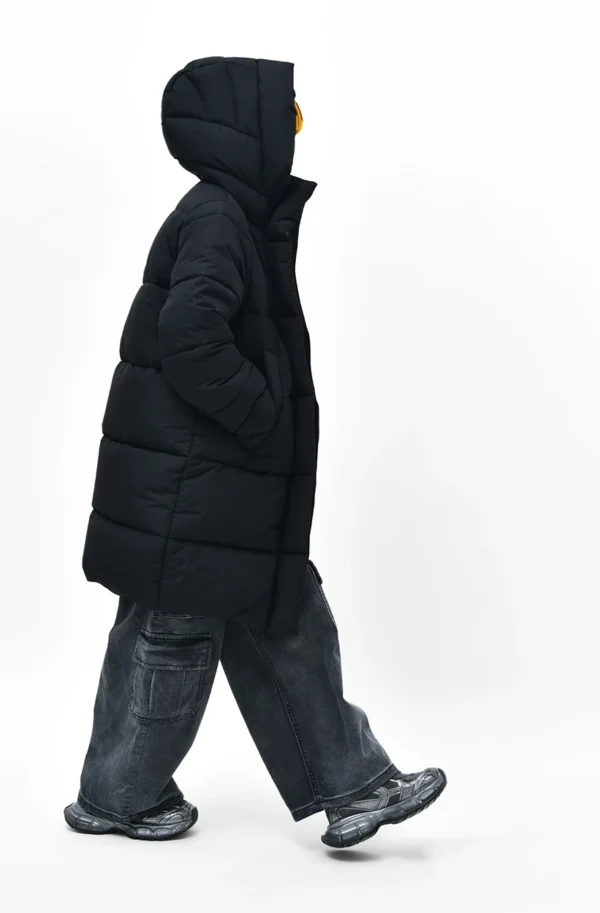 Зимовий пуховик для дівчаток чорний | 92762