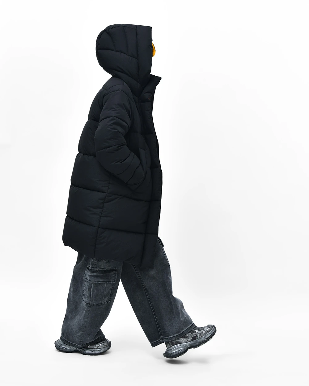 Зимовий пуховик для дівчаток чорний | 92762 Зимовий пуховик для дівчаток чорний | 92762