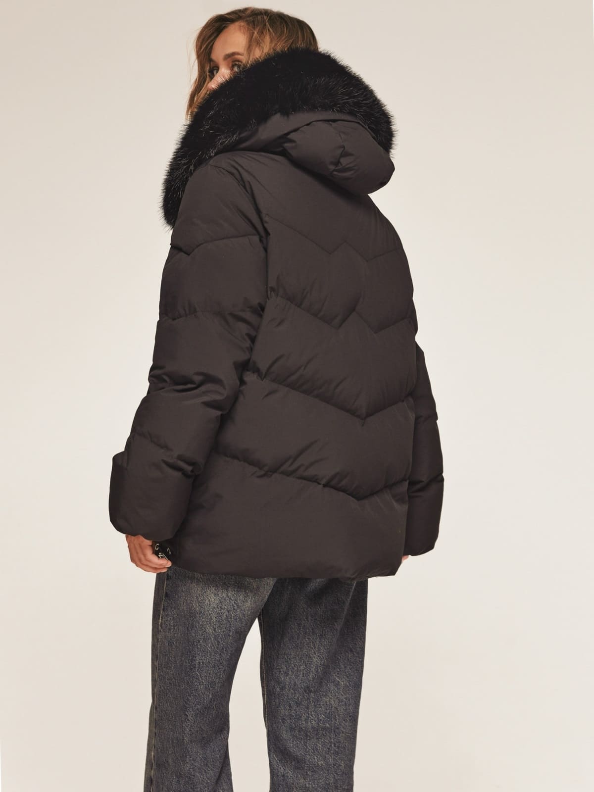 Зимова куртка з вшитим капюшоном чорна | 92997 Зимова куртка з вшитим капюшоном чорна | 92997