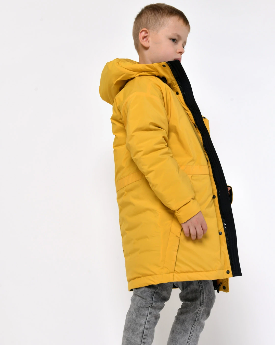 Зимова куртка для хлопчиків гірчична | 92779