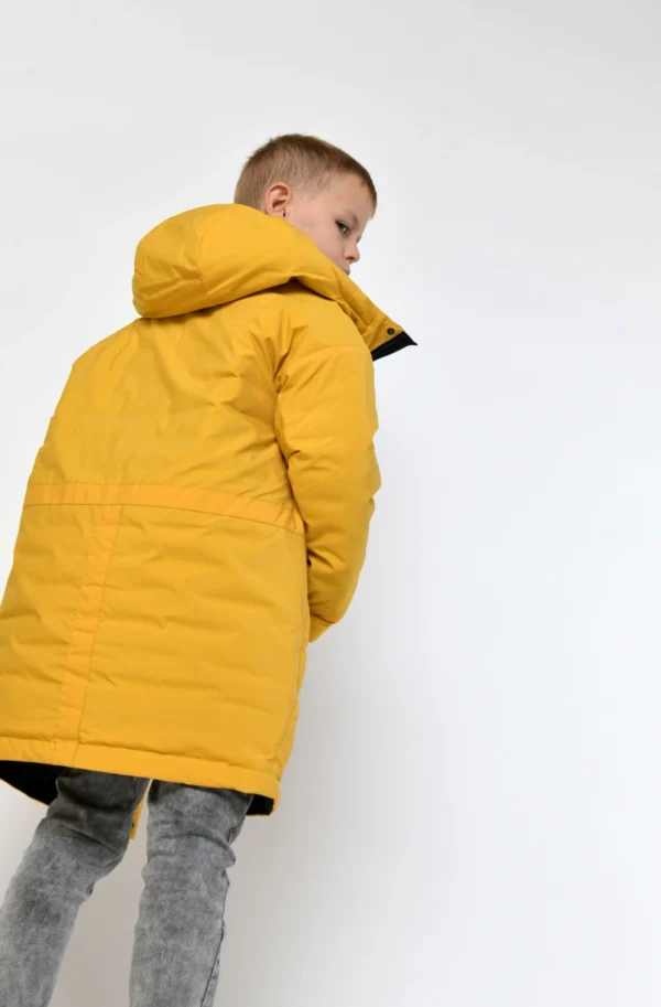 Зимова куртка для хлопчиків гірчична | 92779