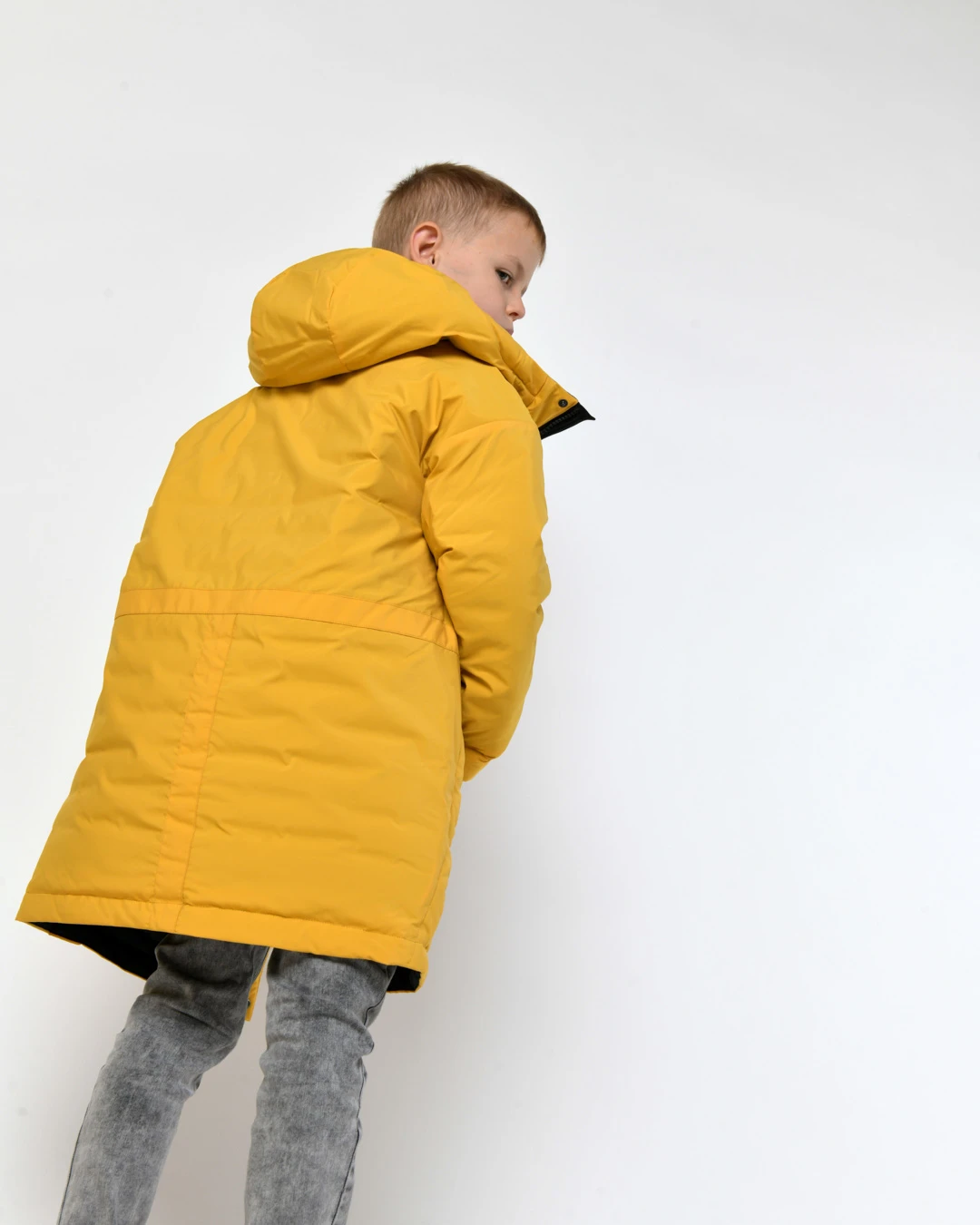Зимова куртка для хлопчиків гірчична | 92779