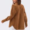 Подовжена замшева сорочка коричнева | 92674 Подовжена замшева сорочка коричнева | 92674