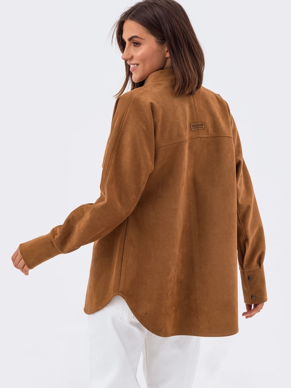 Подовжена замшева сорочка коричнева | 92674 Подовжена замшева сорочка коричнева | 92674