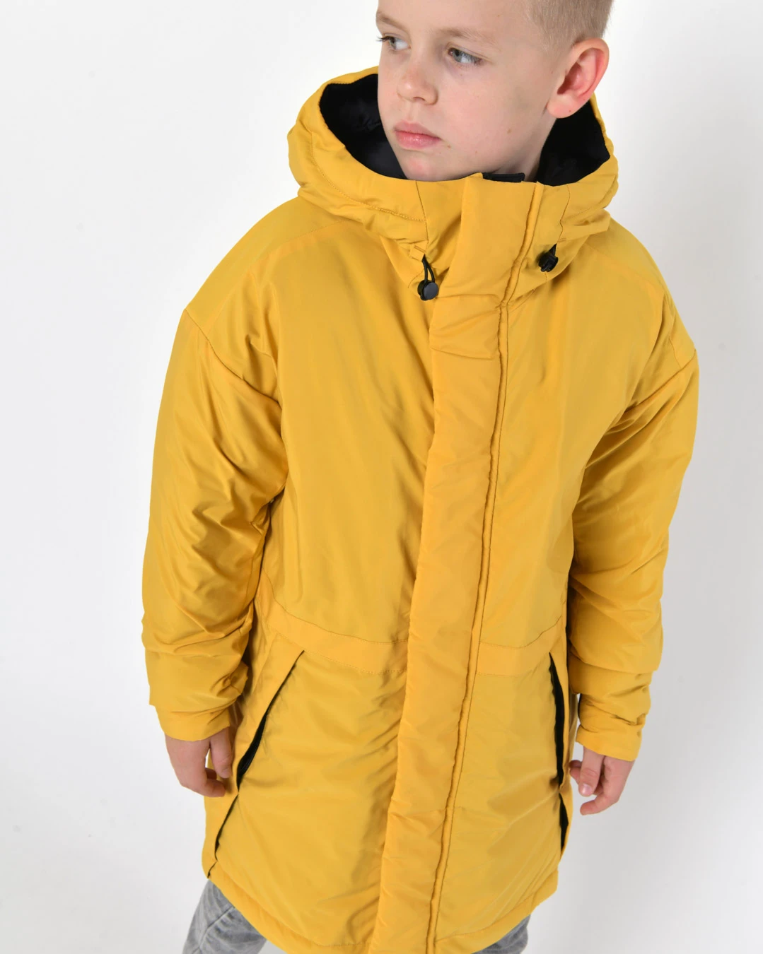 Зимова куртка для хлопчиків гірчична | 92779