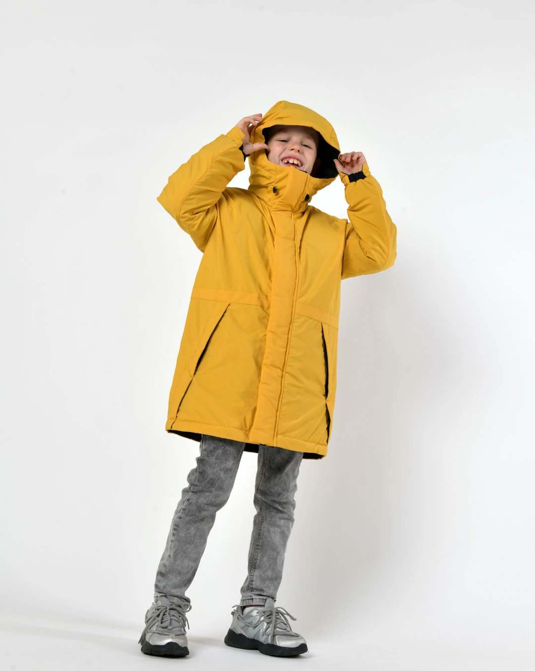 Зимова куртка для хлопчиків гірчична | 92779