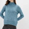 Жіночий светр із вмістом вовни блакитний | 94341
