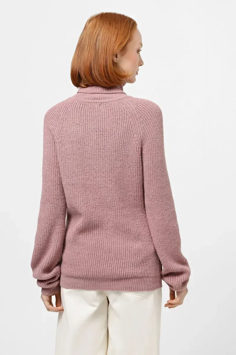 Теплий жіночий класичний светр марсала | 94462