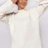 Жіночий светр вільної посадки білий | 94469
