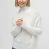 Жіночий в'язаний светр оверсайз білий | 94448