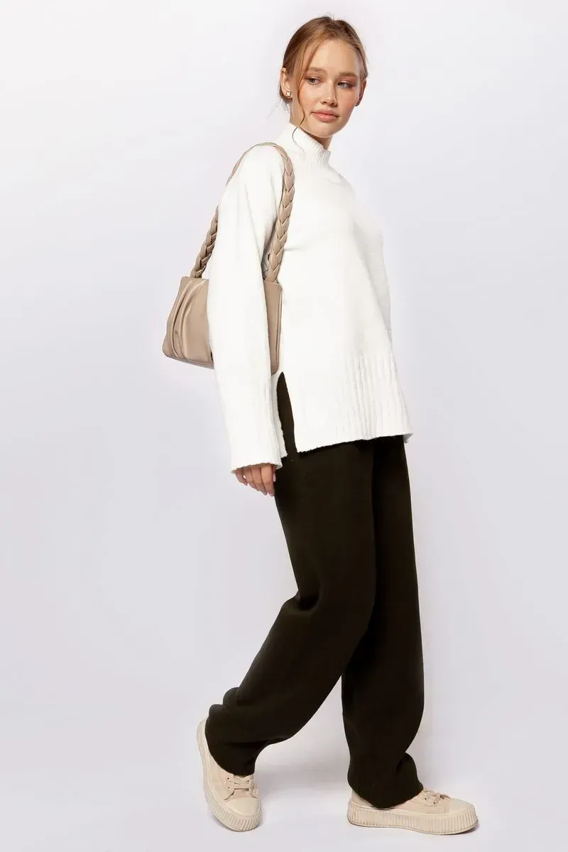 Жіночий светр вільної посадки білий | 94469