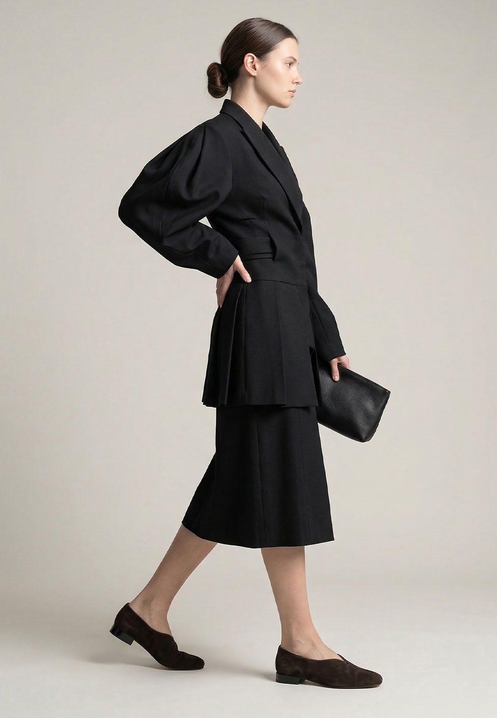 Жіночі замшеві туфлі шоколадного кольору | 95686 Жіночі замшеві туфлі шоколадного кольору | 95686