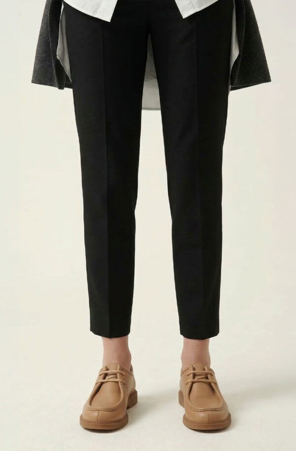 FashionSets - Головна 12 Шкіряні туфлі-лофери без підкладки бежеві | 95713